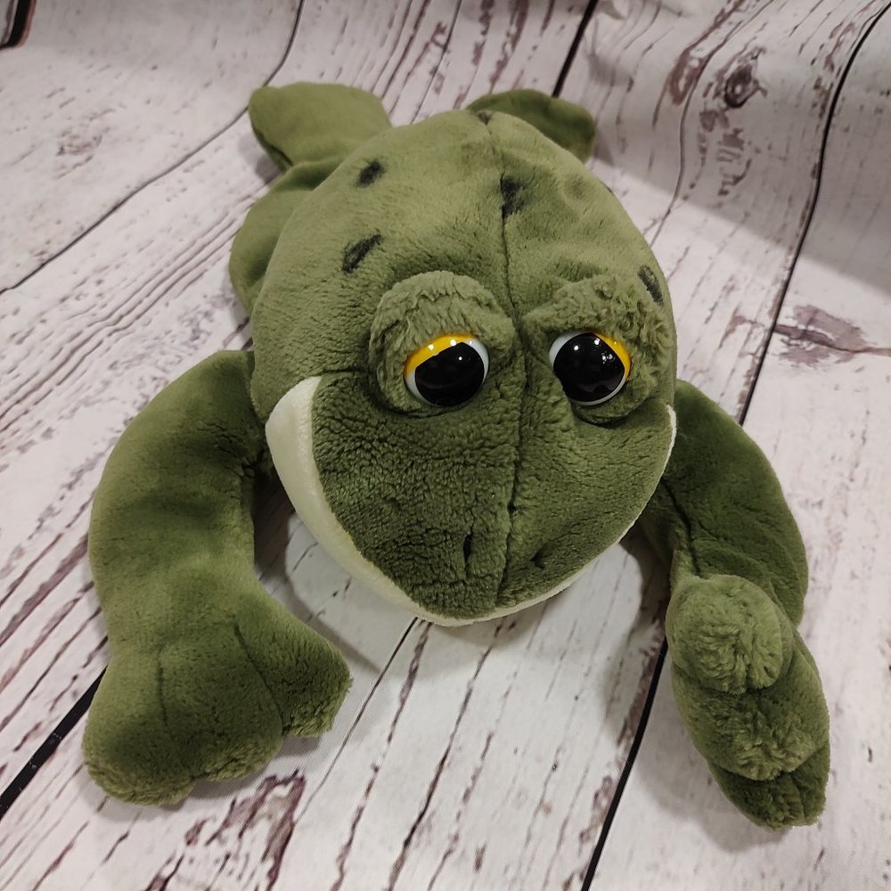 Realistic Green Frog Toad Plush Stuffed Animals A&A  Plush